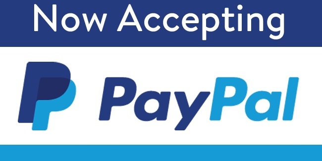 Now Accepting PayPal